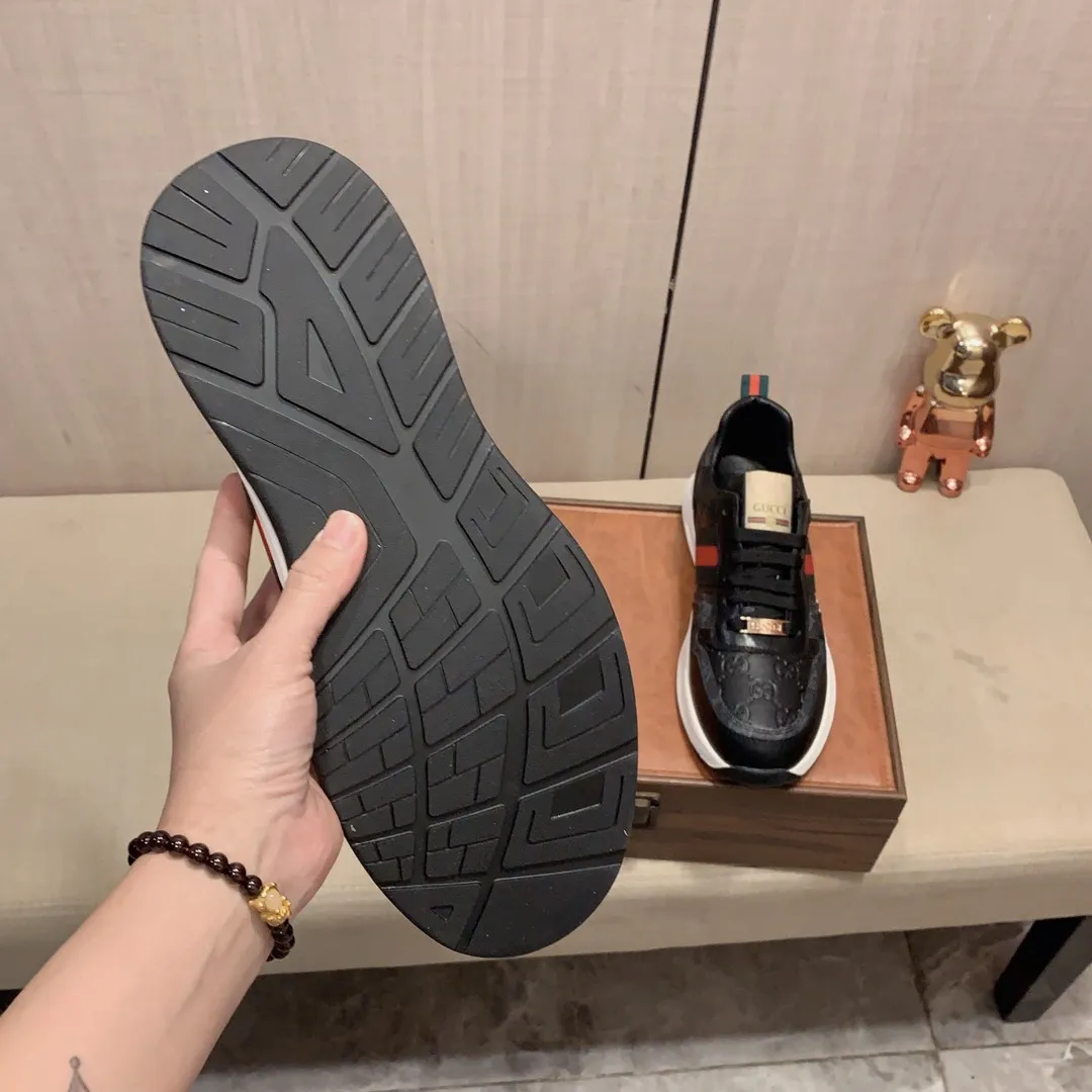 Men's Men's Shoes💰420💰💰🎩🎩[Lightning][Lightning] "Gucci*" The latest and most popular casual sports shoes, top brand [seduce] luxury~purchase, top~quality. [Strong] The upper is made of imported breathable cowhide with material ➕ breathable sheepskin feet (•) and fine workmanship. The original stylish and stylish soft rubber wear-resistant and non-slip outsole is light and comfortable on the feet. The real thing looks better when photographed in real life. 122: code: 38-44, can be customized to 45, 2️⃣ colors available